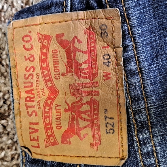 Levi's 527 Jeans Slim Boot Cut dark Men's Size 40x30 - Picture 6 of 12